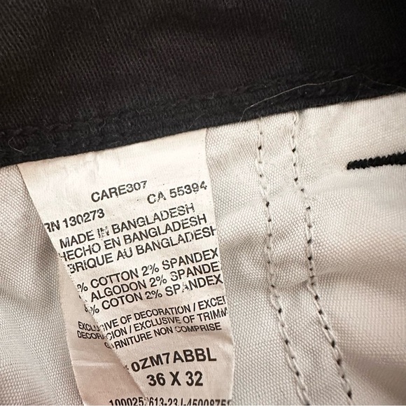 Black wrangler Cargo Pants with Elastic Waistband and Straight Leg - Picture 8 of 8